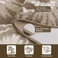 thumbnail image 2 of Findosom Runner Rug for Hallway 2x10 ft,Non-slip Machine Washable Runners Flower Floor Mats Low Pile Carpet Rug Runner with Rubber Backing for Entryway Doormat Bathroom Kitchen Laundry Room,Brown, 2 of 8