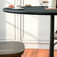 thumbnail image 6 of Emma + Oliver 36'' Round Wood Bar Table with 30'' and 42'' Columns, Black, 6 of 10