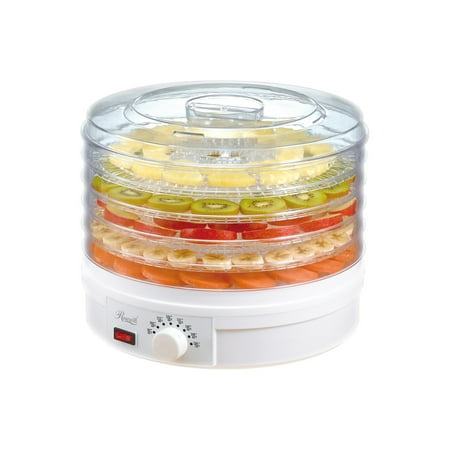 

5-Tray White Food Dehydrator with Adjustable Thermostat