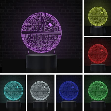 

FOAUUH Ball Kids Toys 3D Night Light LED Nightlight Smart Touch Dimmer Lights 7 Color Changing Decor Lamp It is Boys & Girls Christmas Easter Thanksgiving Day Gifts