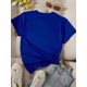 thumbnail image 2 of Camiseta De Cuello Redondo Con Estampado Bíblico Azul, 2 of 2