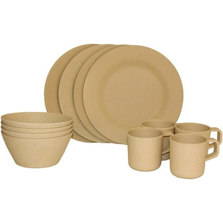 Texsport 4-Person Bamboo Panadaware Set
