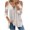White, variant on LoyisViDion Women'S Tops Long Sleeve Cold Shoulder Tops Neck Zipper Soild Hollow Out T-Shirt Casual Blouses Shirts Blue 8(L)