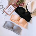 thumbnail image 3 of PENGXIANG Women Strapless Bra Push Up Bra Lingerie Invisible Brassiere Front Closure Bras, 3 of 10