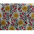 thumbnail image 4 of oneOone Georgette Viscose Fabric Leaves & Floral Block Print Fabric By Yard 42 Inch Wide, 4 of 5