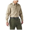 thumbnail image 2 of 5.11 Work Gear Men's Twill PDU Class B Long Sleeve Shirt, Polycotton, Teflon Finish, Silver Tan, Large, Tall, Style 72345, 2 of 7