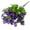 Purple, variant on 1 Bundle Artificial Flower, UV Resistant Artificial Outdoor Flowers, Not-Fading Silk Faux Flowers for Outdoor Planters for Home Garden Porch Decor