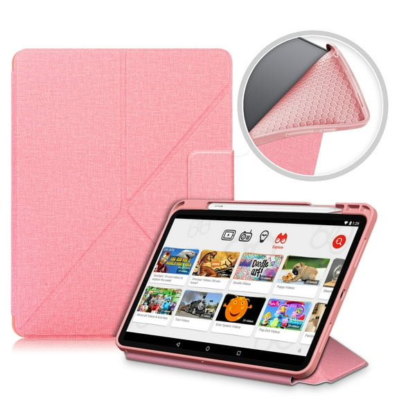 Allytech iPad Air 5 4 Case,[Supports Pencil 2nd Gen Charging] Slim Auto Sleep Wake Multi Angle Stand Smart Shell Shockproof Case Cover for Apple iPad Air 5th 4th Generation 10.9", BlackPink