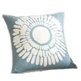 thumbnail image 1 of Juego de 2 almohadas, inserciones y fundas decorativas bordadas, almohadas decorativas y cojines con inserciones de cojín incluidas, 18 x 18, color verde, 1 of 7
