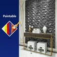 thumbnail image 6 of golytefs 100Pcs 3D Wall Panel Diamond 30x30cm 3D Wall Paper (Black), 6 of 9