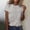 White, variant on ATENAR T Shirts for Women Printed Shirts Crew Neck Short Sleeve Tops Coffee 4XL