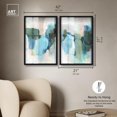 thumbnail image 5 of Serene Abstract Duo Shadowbox Print Blue Wall Decor by Art Remedy, Black Frame, 20 x 30, 5 of 6