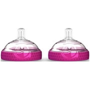 Baby Brezza Baby Bottle Replacement Parts - Stage 3, 2 Pack, Pink