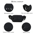 thumbnail image 3 of Hukapapa Bolso de mensajero simple de cuero para desplazamientos al aire libre maletín de viaje bolso portátil negro, 3 of 5