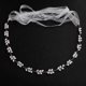 thumbnail image 5 of FELTECHELECTR Cinturón de novia con perlas, accesorio para vestido de novia, elegante y elegante cadena de cintura (plateada), 5 of 5