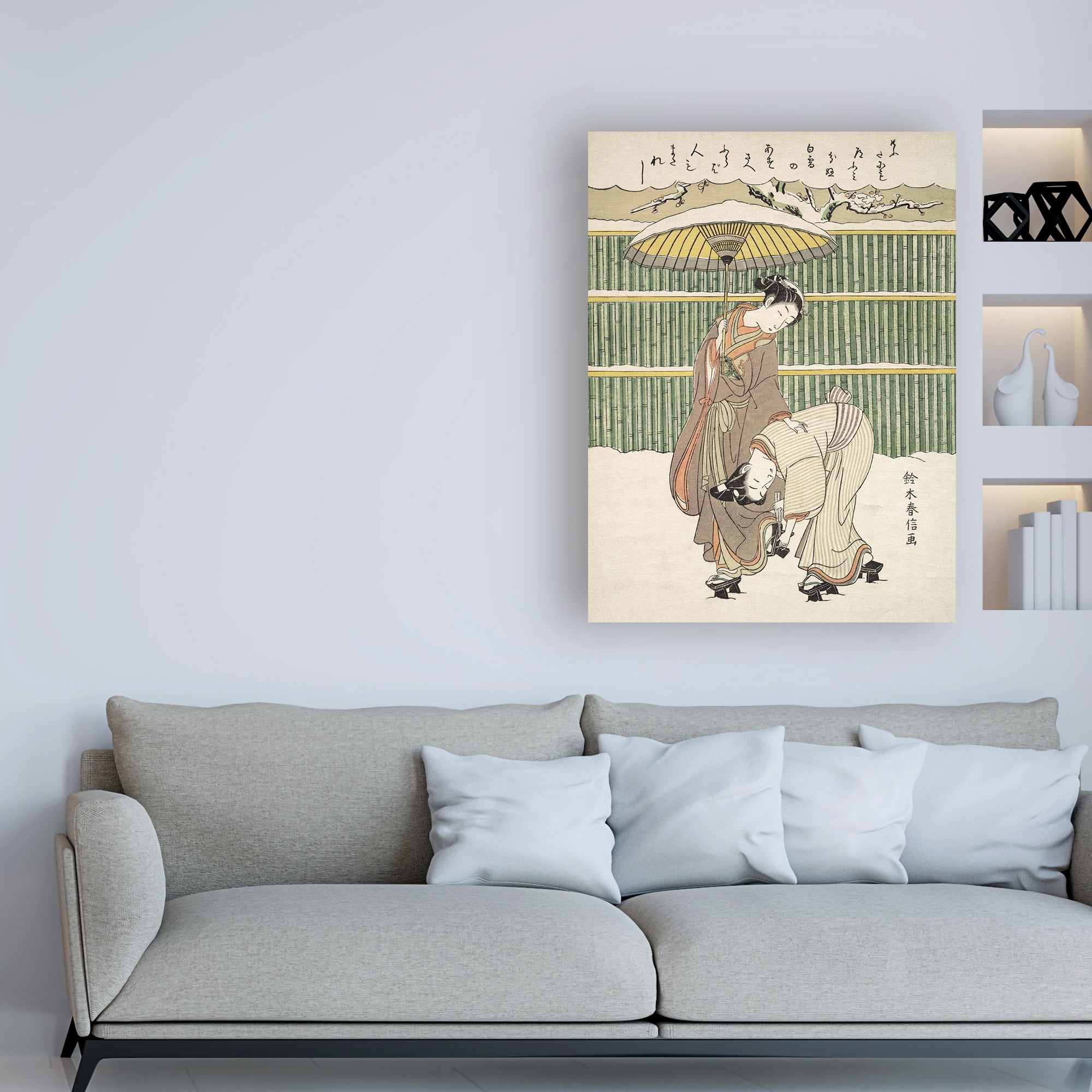 Trademark Fine Art 'Japanese Motif' Canvas Art by Suzuki Harunob
