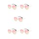 thumbnail image 2 of Sonducket Gafas de sol polarizadas con montura ligera para hombres y mujeres, materiales de protección UV a la moda, dorado, rosa, amarillo, C15 Type2 NO2, 2 of 6