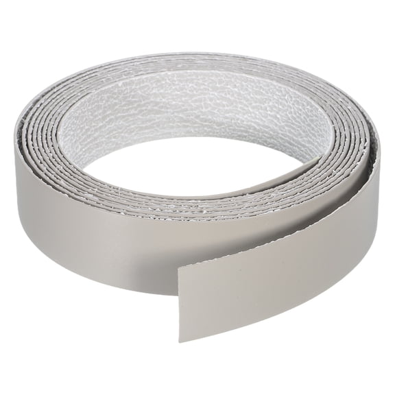 Uxcell Edge Banding, 1 1/8 Inch x 9.84ft Pre-Glued Wood Veneer Edging Iron-on Flexible Edge Banding for Cabinet Repair Furniture Restoration, Khaki