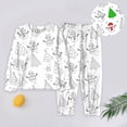 thumbnail image 2 of MIASHUI Pyjamas pour Famille de 3 Assortis à Manches Longues Chandail à Capuche Doublé Confortable Tenue Décontractée pour Maman et Enfants Séance Photo de Vacances Femmes,TTG, 2 of 3