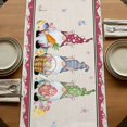 thumbnail image 5 of Table Runners 70 Inches Long Dress Scarves, Gnomes Easter Farmhouse Coffee/Dining/Kitchen Table Decor, Holiday Table Runner, Eggs Tulips Spring Floral Rustic 13x70 Inch, 5 of 9
