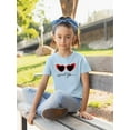 thumbnail image 2 of Retro Red Heart Sunglasses T-Shirt Juniors -Image by Shutterstock,  x-Large, 2 of 4