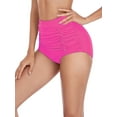 thumbnail image 4 of RELLECIGA Women's High Waisted Ruched Bikini Bottom, 4 of 6