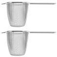 thumbnail image 4 of 2pcs Stainless Steel Filter Infuser Handle Design Tea Leaf Colander Chinese Tea Accessory, 4 of 8