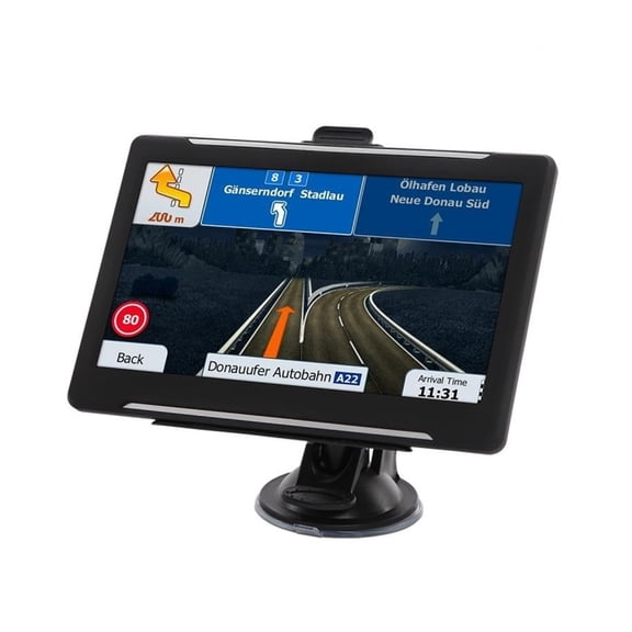 GPS Navigation For Car 7 Inch Voice Guidance Sat Navigator 256 8G Latest Map With Sunshade ,Flexible Double Bracket Installation