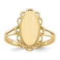 thumbnail image 1 of 14k Yellow Gold 13.0x7.0mm Signet Ring, 1 of 9