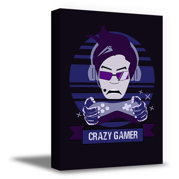 Awkward Styles Gamer Canvas Wall Art Crazy Gamer Home Decor Prints