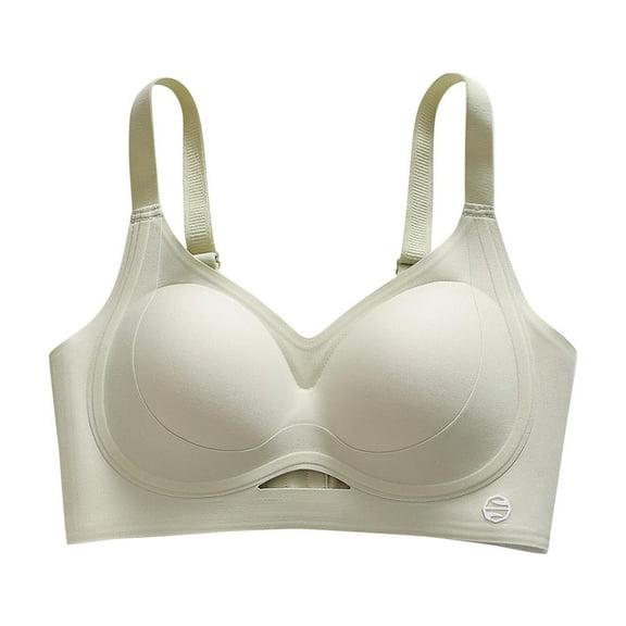 Dreluolixuan 38c Bras for Women Seamless Bras Full Coverage Push Up Padded Spaghetti Strap Bralettes Breathable Comfortable Underwear
