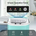 thumbnail image 4 of Ice Maker Machine Countertop with Handle, 26lbs/24H, Auto-Cleaning, Portable Ice Maker with Basket and Scoop, for Home/Kitchen/Camping, 4 of 8