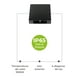 thumbnail image 4 of IPSA, Luminaria Arbotante Decorativa para Muro, 4 Luces Led, 4 Watts, Color Negro, 4 of 4