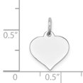 thumbnail image 3 of 14K White Gold Heart Disc Charm, 3 of 3