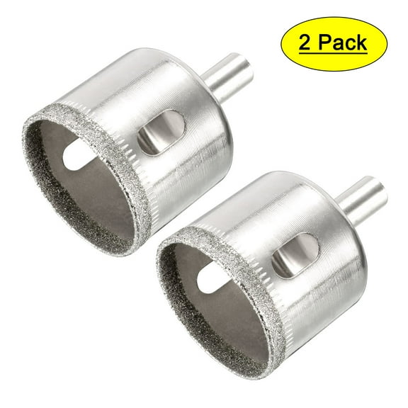 2pcs 35mm Diamond Cutting Rim Glass Hole Saw Drilling Tool