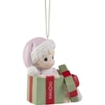 thumbnail image 3 of Precious Moments 221005 Adorno De Porcelana Bisque Para Niña Con Fecha De La Primera Navidad De 2022 Del Bebé, 3 of 4