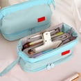 thumbnail image 4 of Ohmyroo Large Capacity Stationery Bag Multi Layer Pencil Case Organizer For Office Home Storage Multicolor 8 Inch, 4 of 6