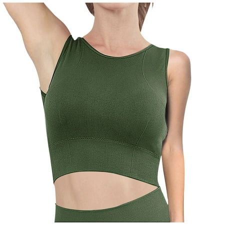 

gvdentm Bras For Women Push Up Women s Underarm Smoothing Underwire Bra Army Green M