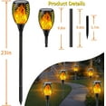 thumbnail image 7 of Upgraded Solar Lights Outdoor, 6 Pack Flickering Flame Solar Torch Lights with Super Larger Size for Christmas Decor, Solar Christmas Lights Waterproof Solar Powered Outdoor Lights for Garden Pathway, 7 of 7
