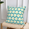 thumbnail image 6 of Throw Pillow Covers, Cute Fried Egg Pine Green Soft Square Pillow Cases with Invisible Zipper for Couch Bed Sofa, Farmhouse Fall Home Decor 18"x18", 6 of 7