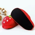 thumbnail image 2 of Vjnyvs Women's Winter Warm Slippers Cute Comfortable Strawberry Slippers Kawaii Fruit Fuzzy Plush Slipper Warm Cotton Slippers Indoor Home Cotton Slippers, 2 of 7
