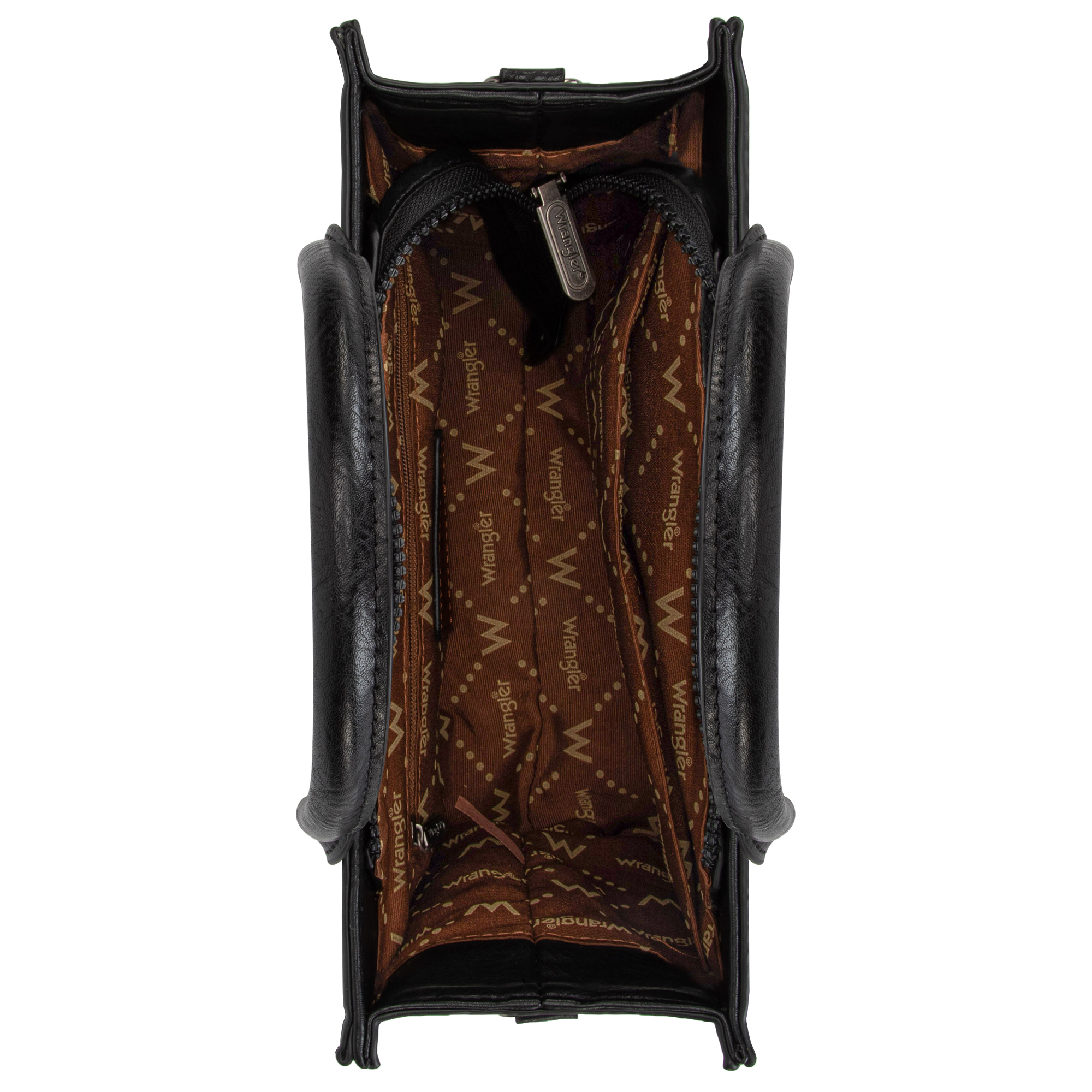 Montana West Wrangler Women's Black Crocodile Tote photo 3