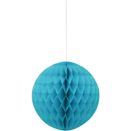 - (4 pack) Tissue Paper Honeycomb Ball, 8 in, Teal, 1ct