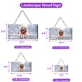 thumbnail image 5 of Playful Bloodhound Welcomes Winter Snowy Day with Cardinal Bird Landscape Wood Sign Dog Lover Hanging Wall Home Decor - 2017, 5 of 5