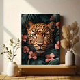 thumbnail image 6 of UXIEQU 2D Flat Leopard Tropical Bath Wall Art, Jungle Monstera Leaves Exotic Animal Print, 15.75x11.81 Inches Home Wall Decor, 6 of 8