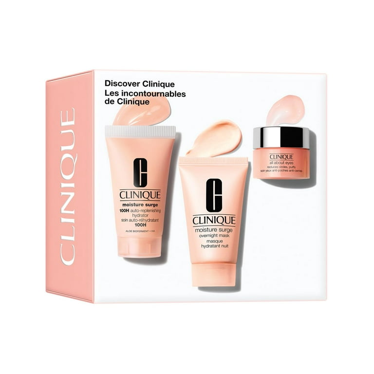 Clinique Discover 3 Piece Set, Moisture Surge 100H 1.0oz