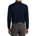 thumbnail image 2 of Mafoose Men's Long Sleeve Silk Touch Polo with Pocket Navy 4X-Large, 2 of 5