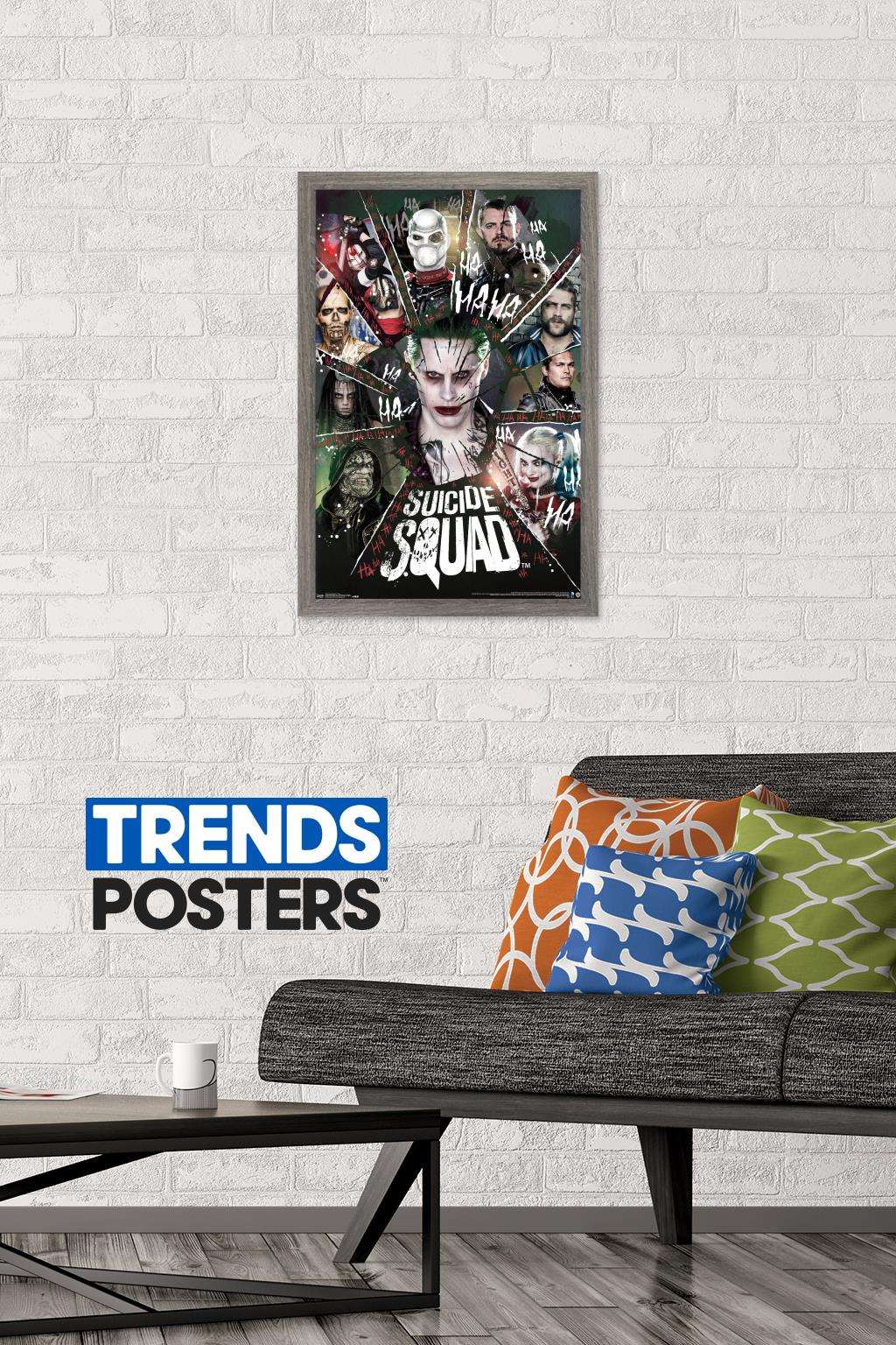 DC Comics Movie - Suicide Squad - Circle Wall Poster, 14.725" x 22.375", Framed