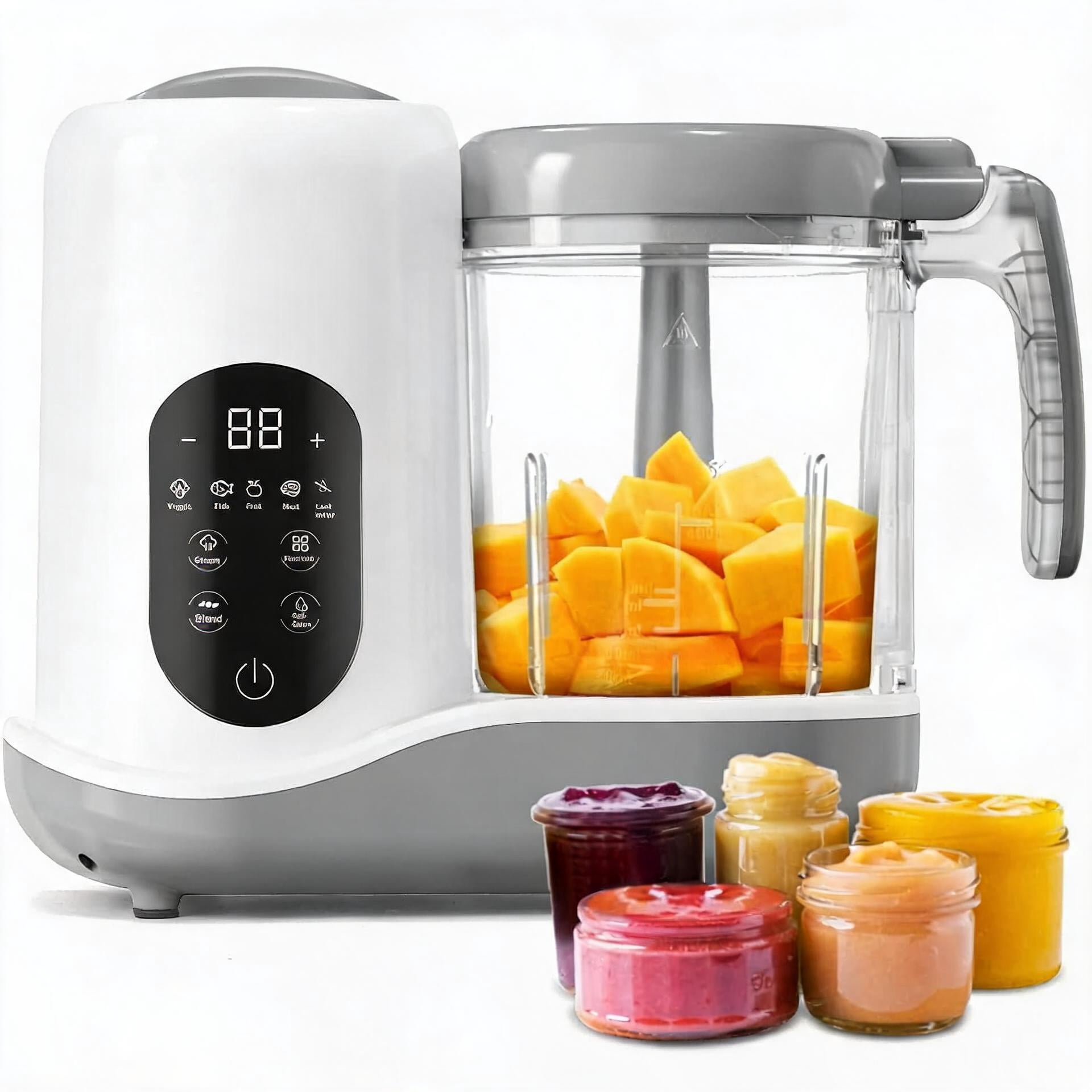 Baby Brezza Infant Food Steamer and Mixer - Glass Bowl Puree