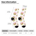 thumbnail image 2 of Fotbe Avocado Lovers Calcetas Largas con Estampado para Hombre y Mujer – Calcetas de Compresión Transpirables y Elásticas, Viajar y Uso Diario Talla 5-11, 2 of 6